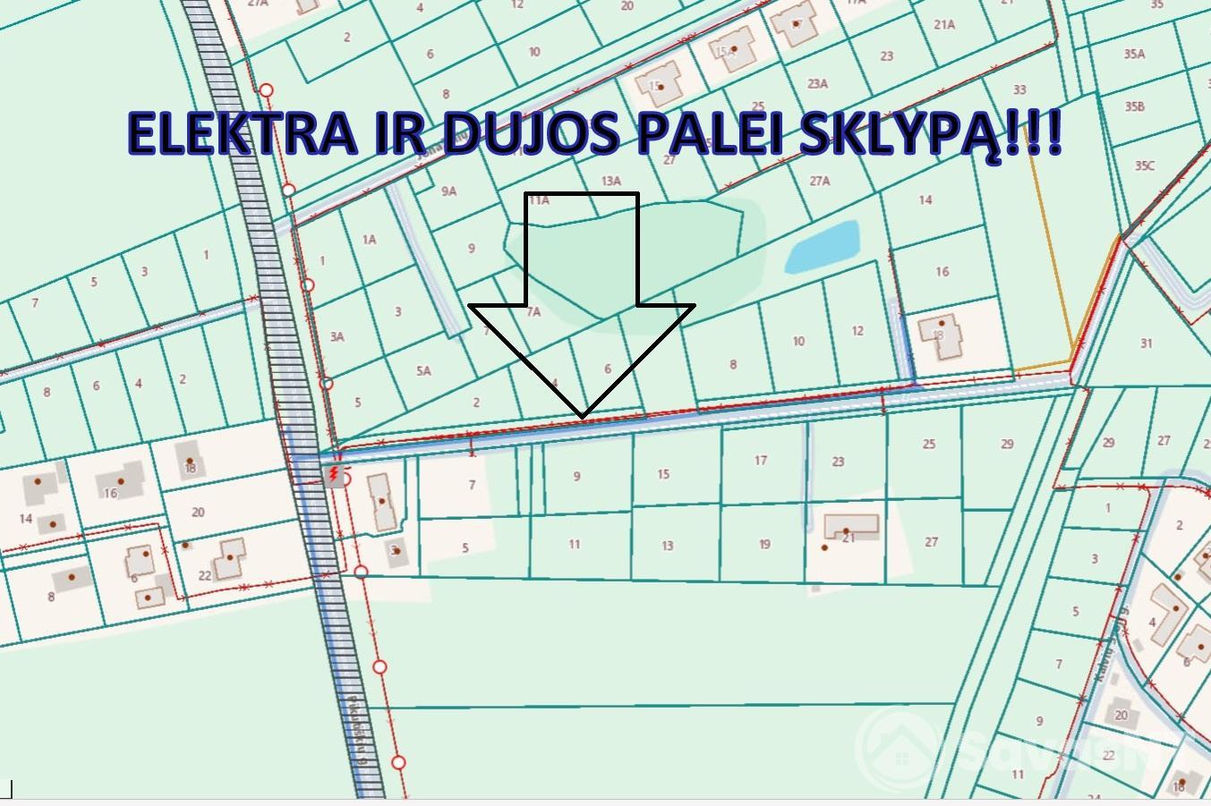 Vilniaus r. sav., Avižienių sen., Pikutiškių k., Vilkų g. 10,5 arų NAMŲ VALDOS sklypas.