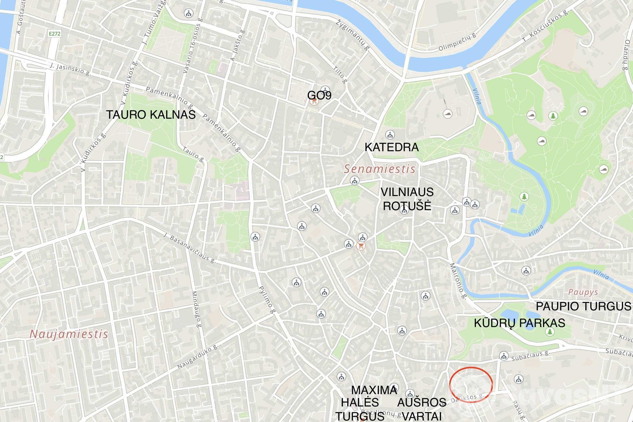 Nuomojamas 3 kambarių butas M.Daukšos gatvėje