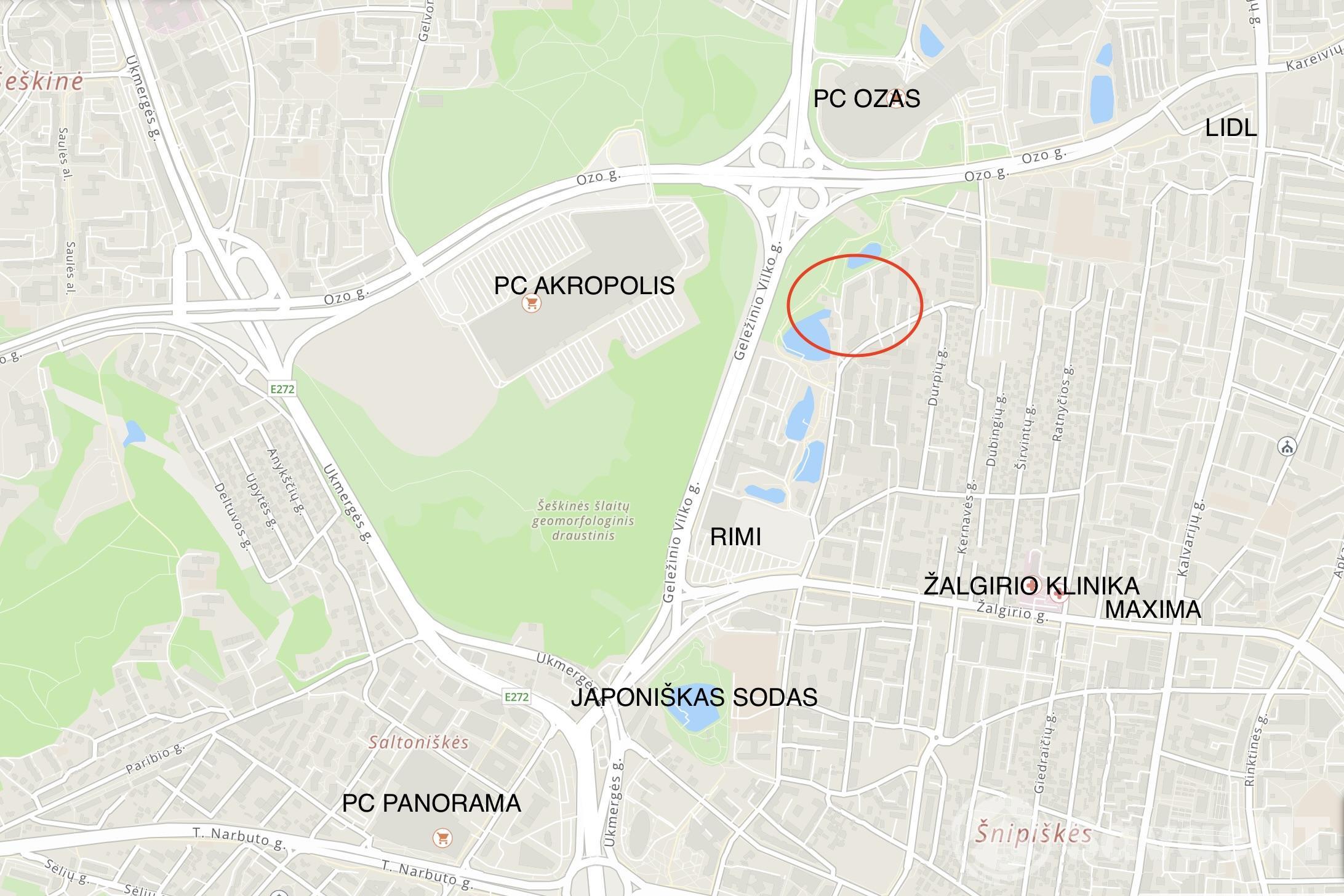 Nuomojamas 1 kambario butas Linkmenų g.