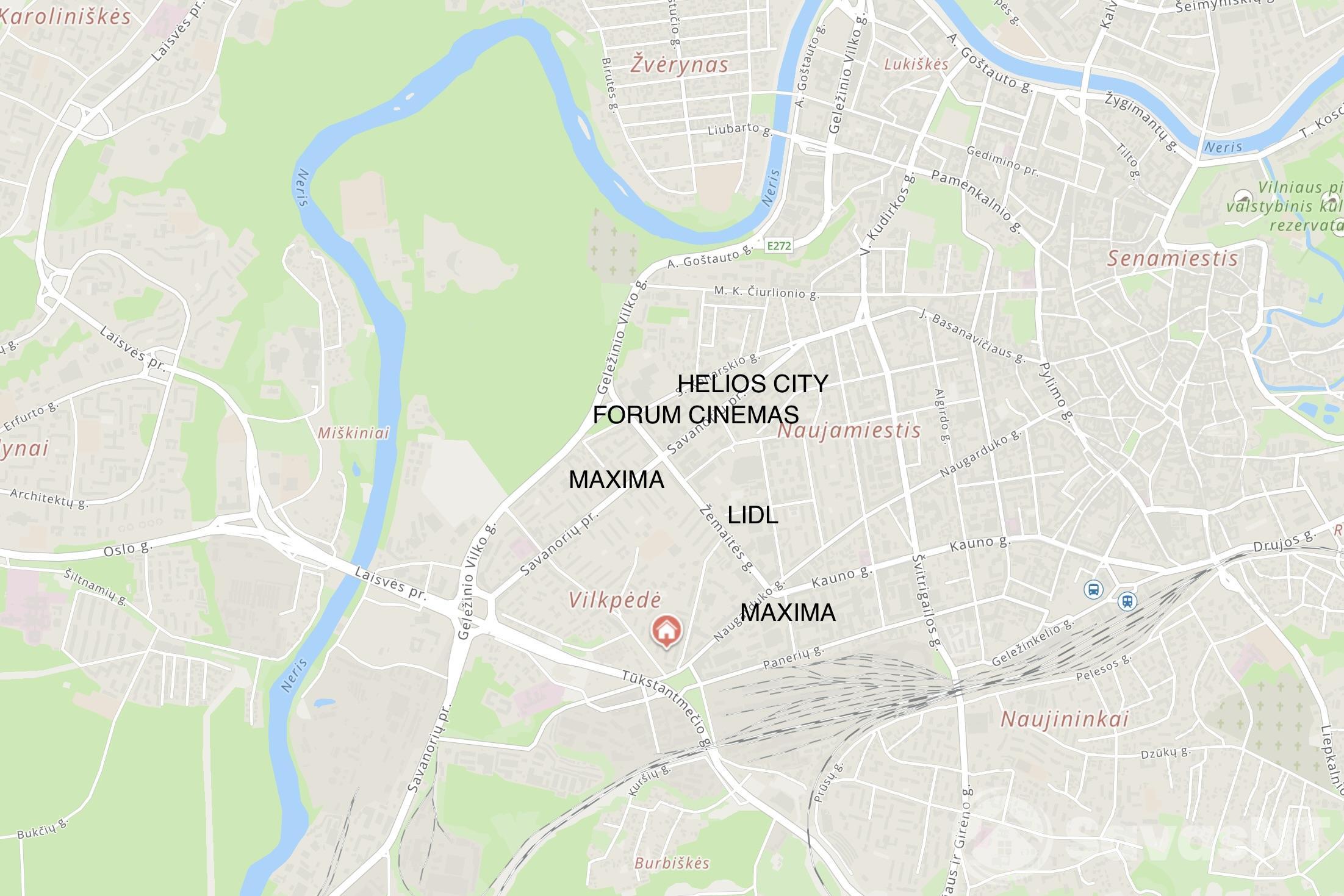 Nuomojamas 1 kambario butas Skroblų gatvėje