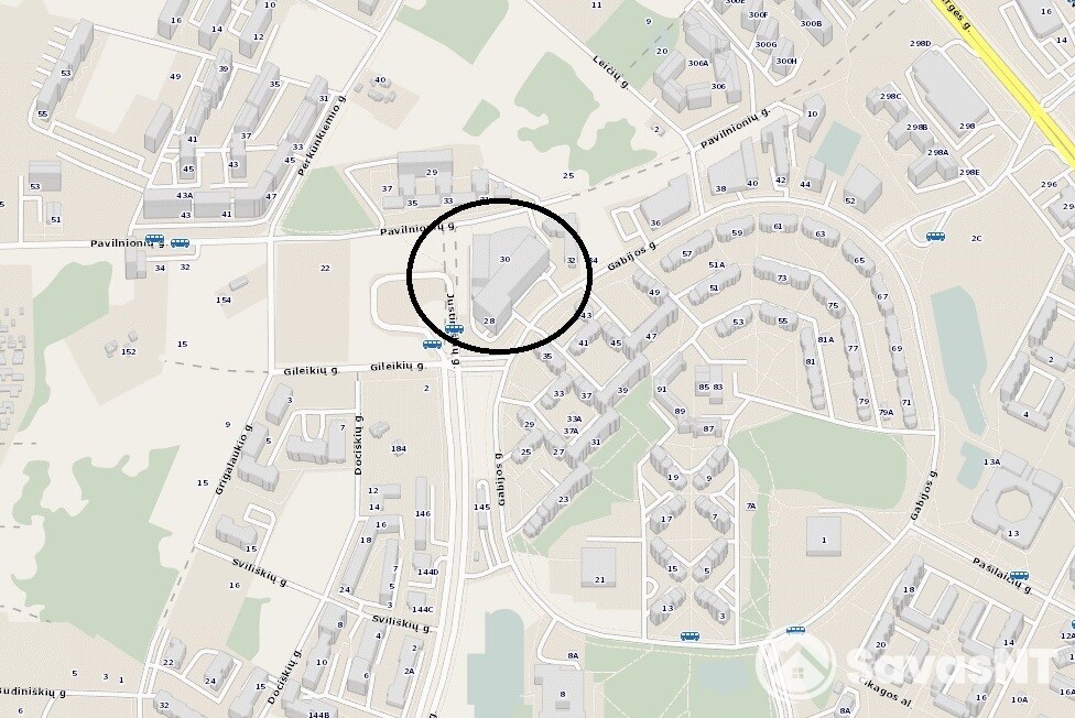 2 kambarių butas Gabijos g.