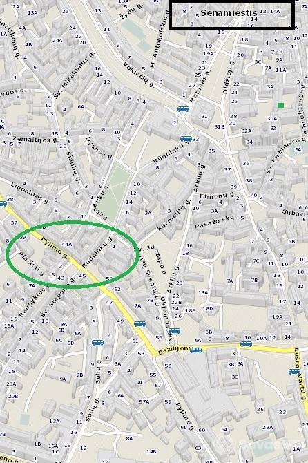 Pylimo g. nuomojamas 3 k. butas