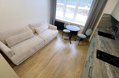 Antakalnio gatvėje, Antakalnyje, nuomojamas KĄ TIK PO REMONTO studio tipo butas