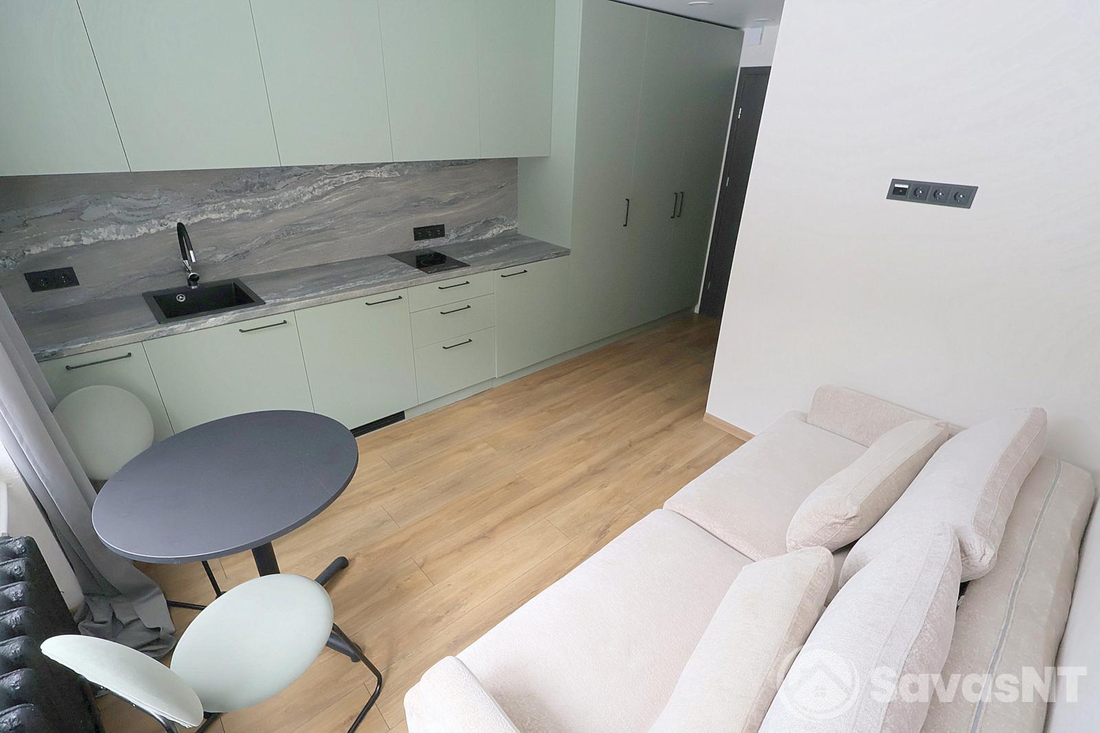 Antakalnio gatvėje, Antakalnyje, nuomojamas KĄ TIK PO REMONTO studio tipo butas