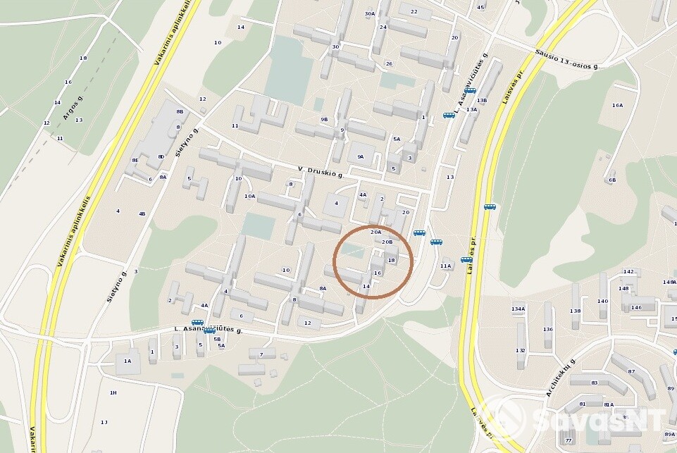 L. Asanavičiūtės g. nuomojamas 2 kambarių butas