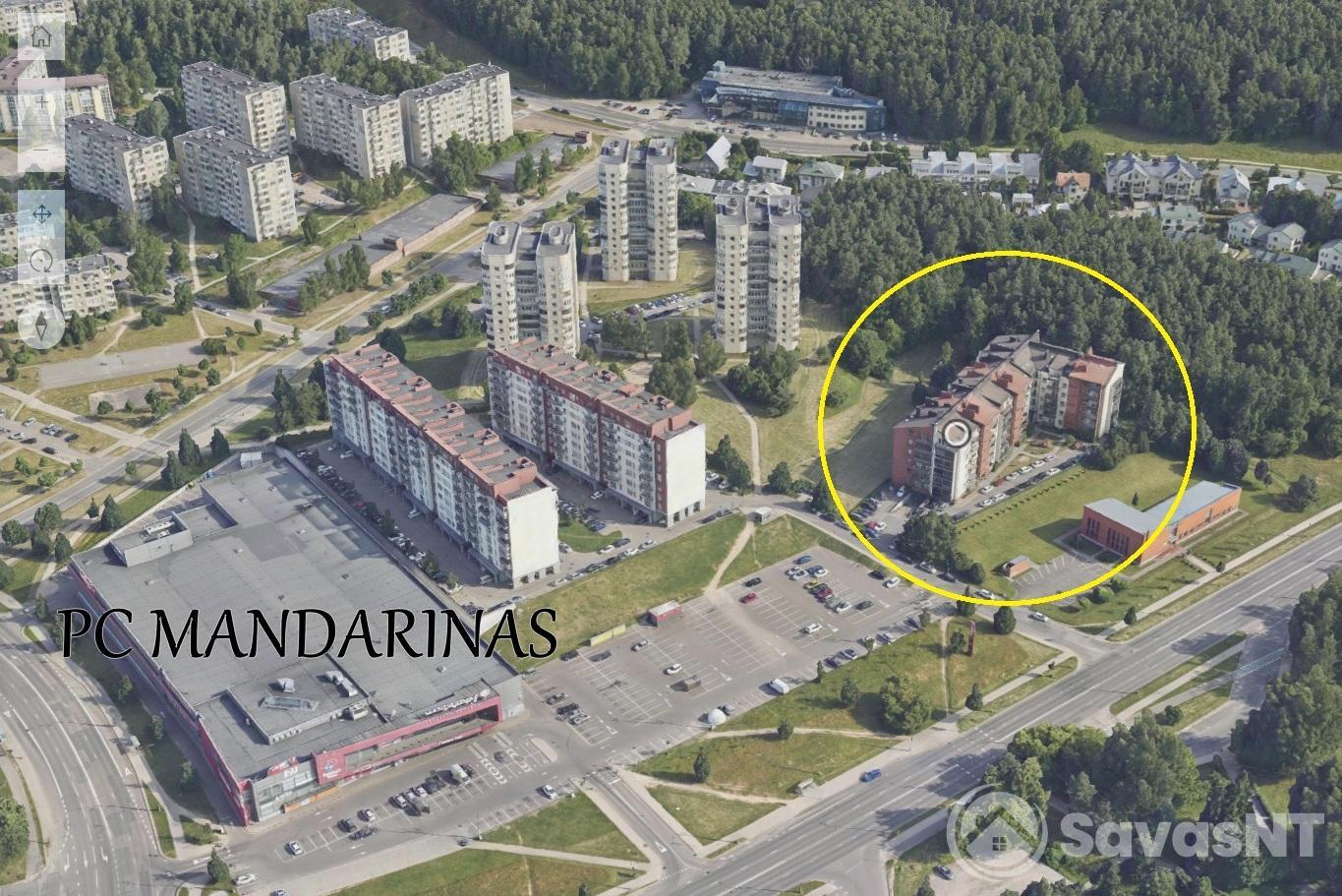 Ateities g. šalia PC Mandarinas nuomojamas trijų kambarių butas