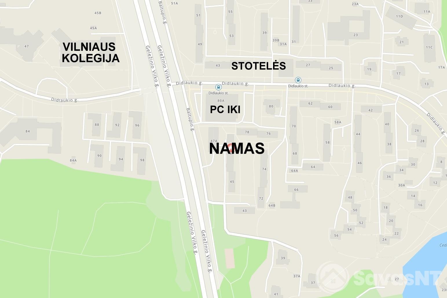 Nuomojamas vieno kambario butas Baltupio g.