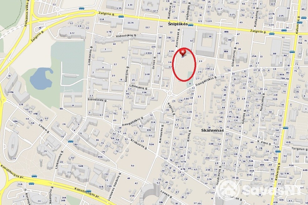 2 kambarių butas Kernavės g.