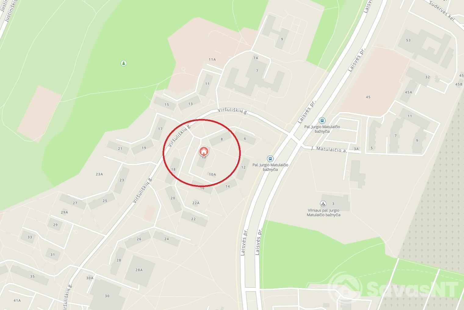 Viršuliškėse nuomojamas naujai suremontuotas dviejų nepereinamų kambarių butas