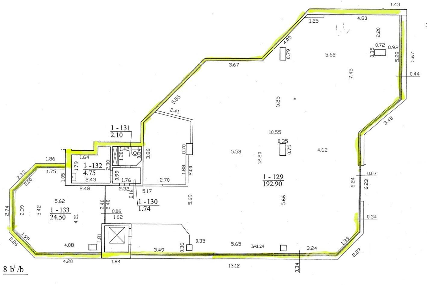 Konstitucijos prospekte, Šnipiškėse, nuomojama 302,10 kv.m. PARDUOTUVĖ  225,99 kv.m. SU PRIKLAUSANČIU SAUSU RŪSIU 76,11 kv.m.