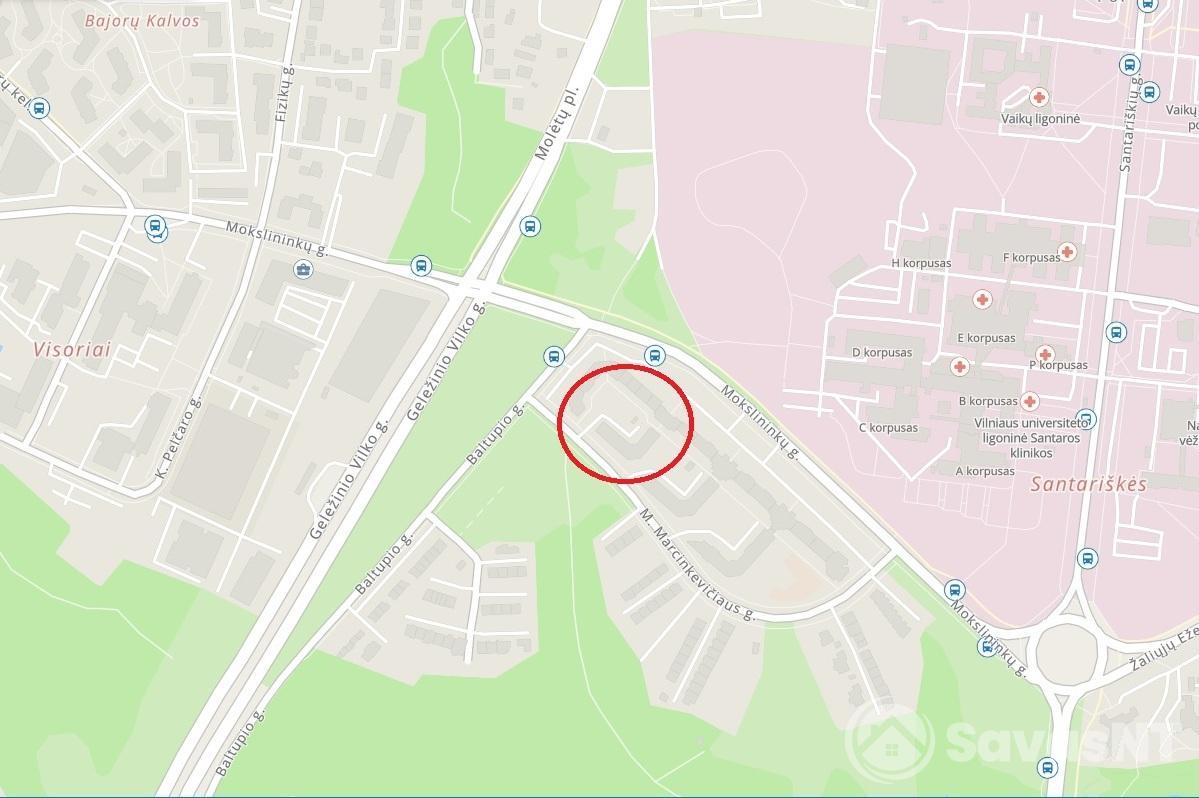 Nuomojamas dviejų kambarių butas M. Marcinkeviciaus g.