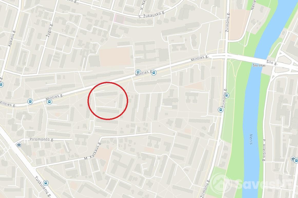 Nuomojamas dviejų kambarių butas Minties g.