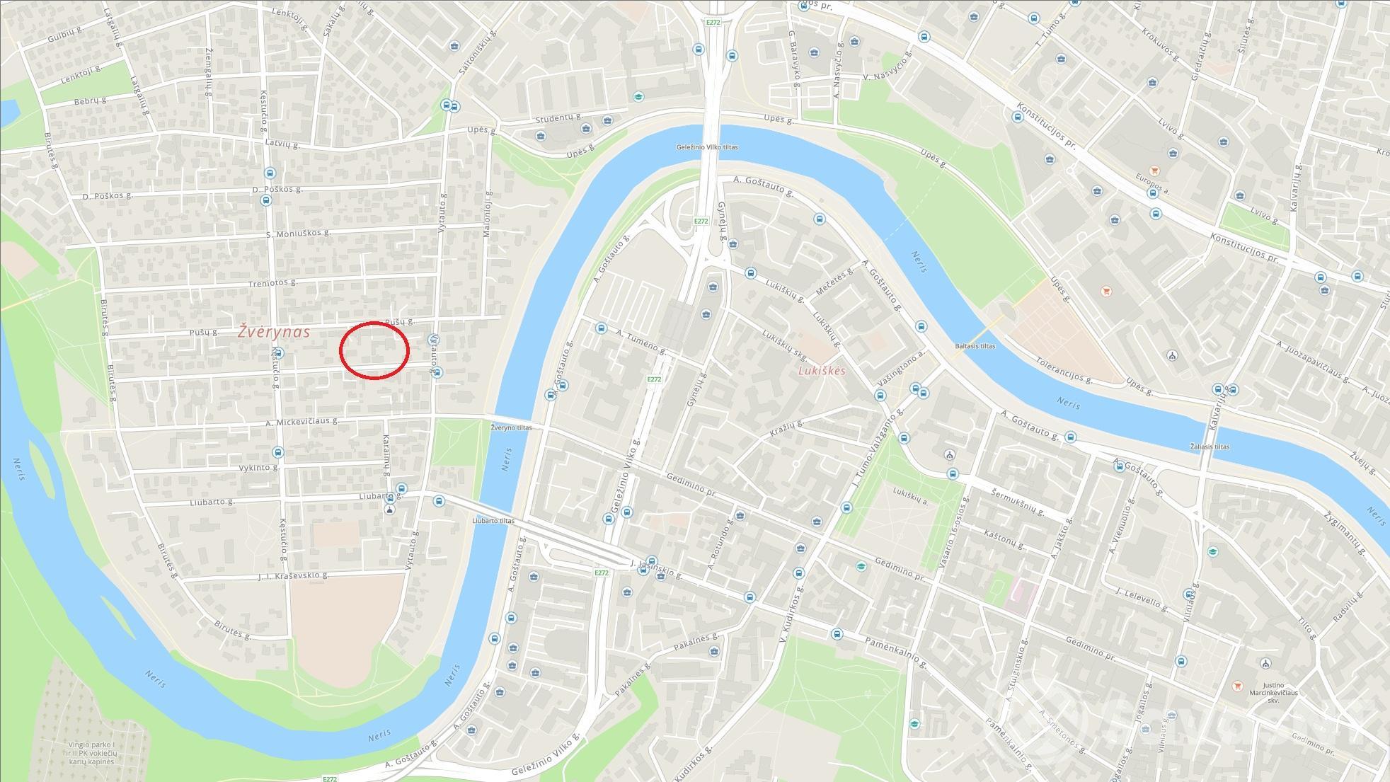 Nuomojamas dviejų kambarių butas Traidenio g.