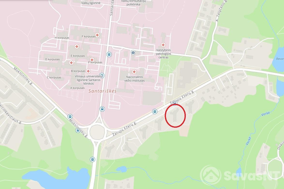 Nuomojamas vieno kambario butas Žaliųjų ežerų g.