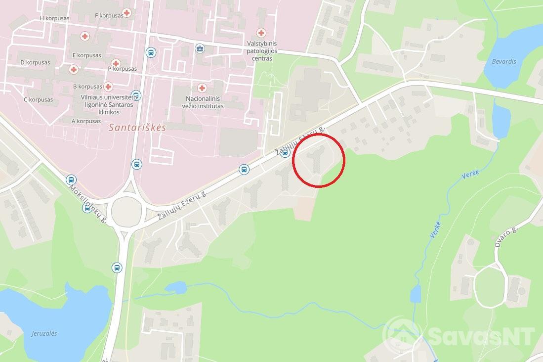 Nuomojamas vieno kambario butas Žaliųjų ežerų g.