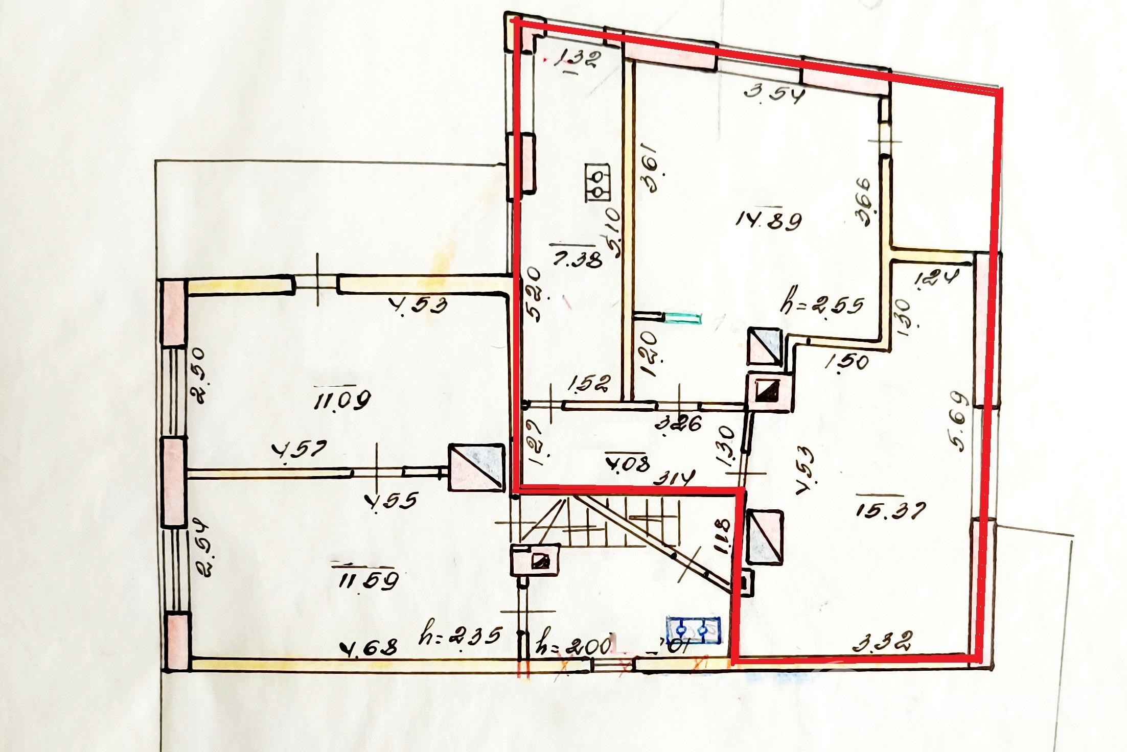 Parduodamas dviejų kambarių butas - namo dalis Subačiaus gatvėje
