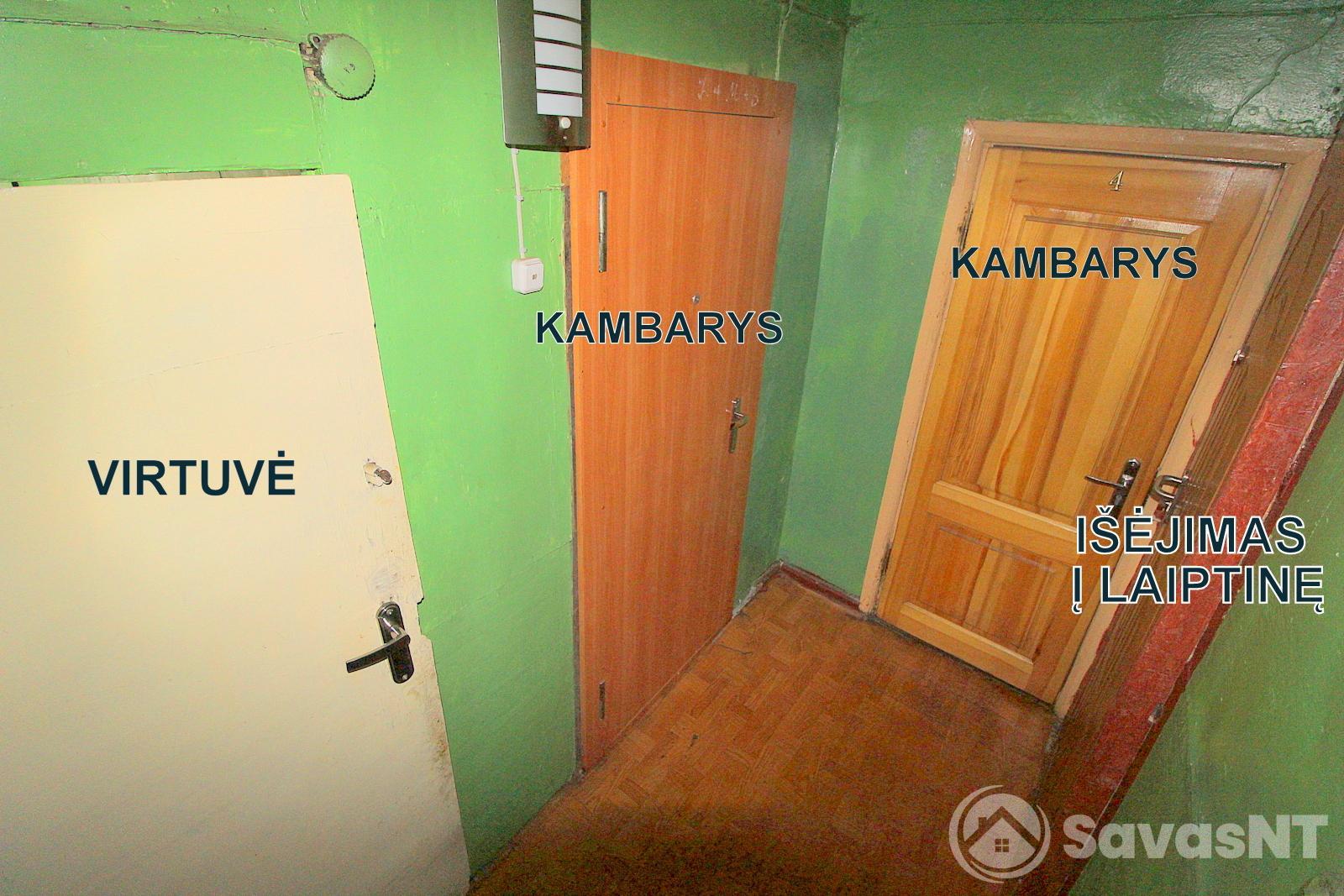 Parduodamas dviejų kambarių butas - namo dalis Subačiaus gatvėje