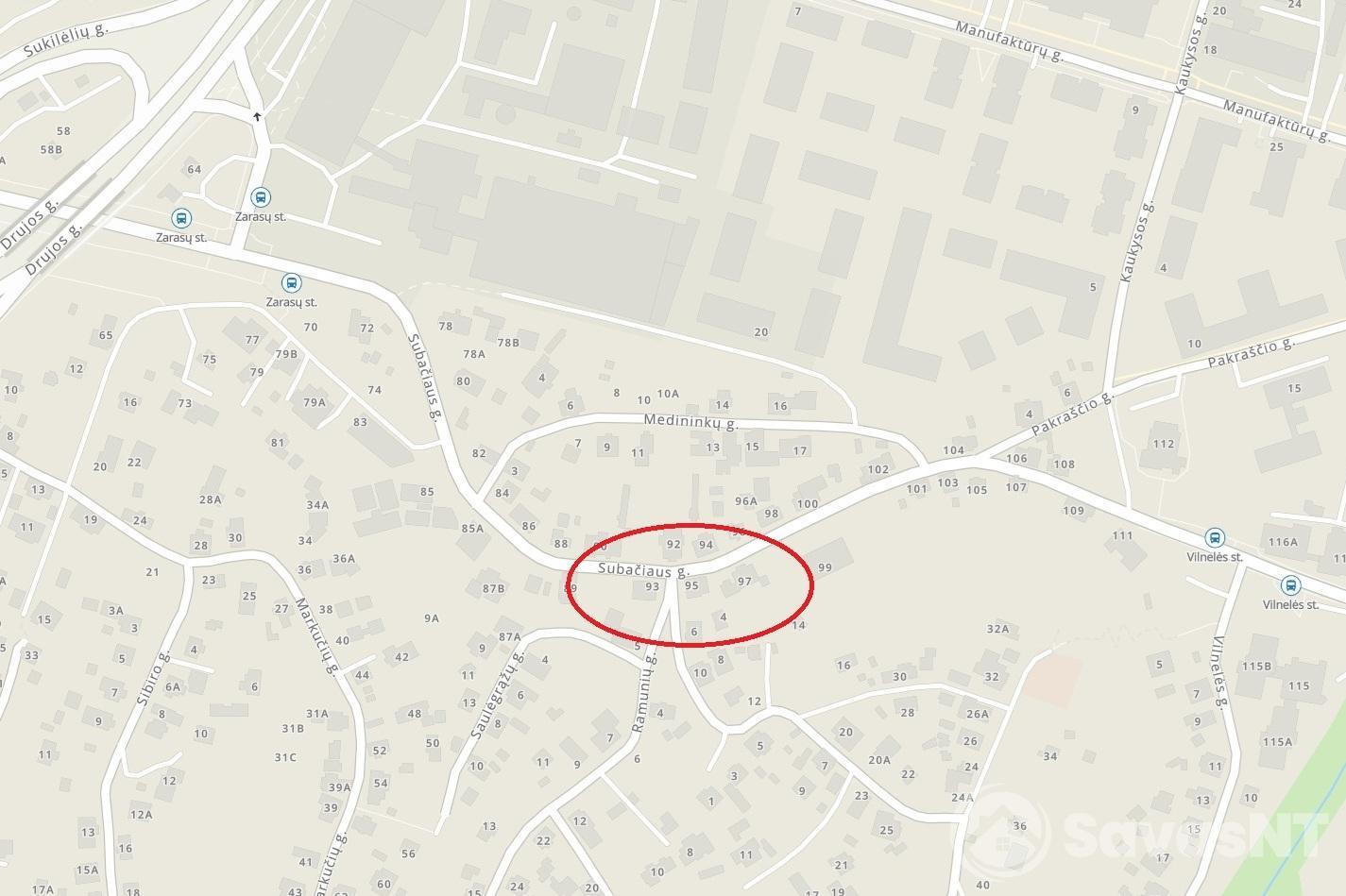 Parduodamas dviejų kambarių butas - namo dalis Subačiaus gatvėje