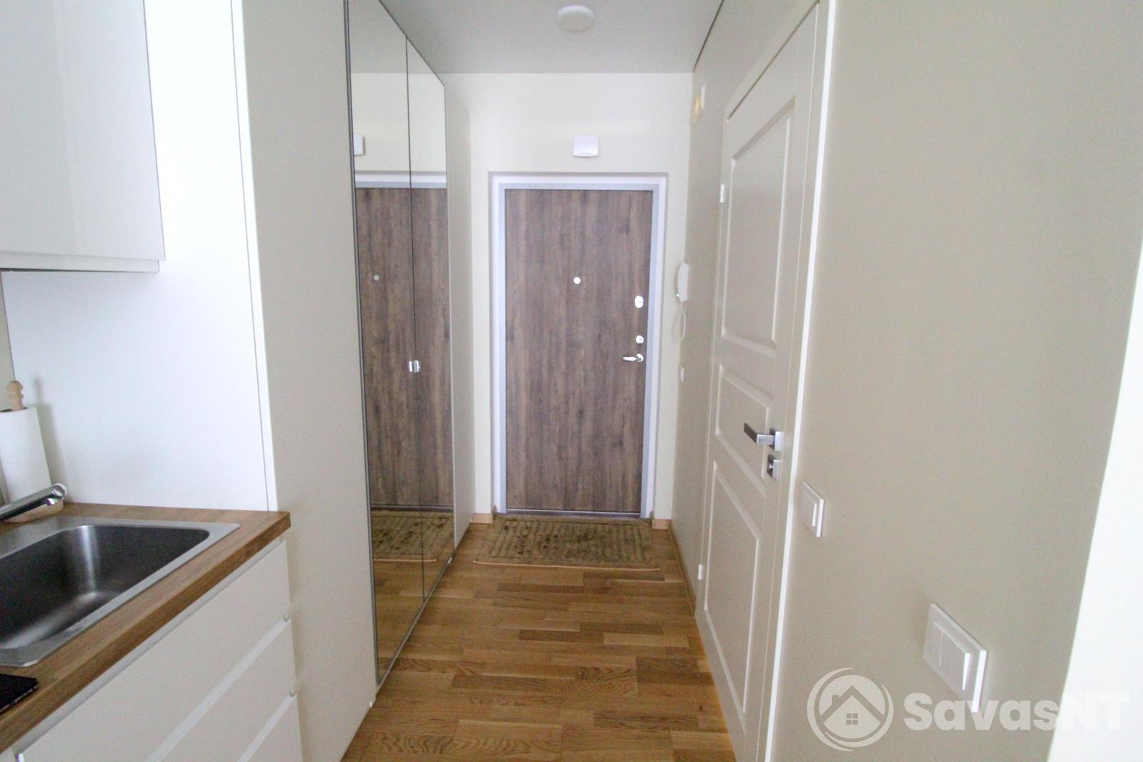 Verkiuose, NAUJOS STATYBOS NAME išnuomojamas erdvus ir jaukus, KOKYBIŠKAI ĮRENGTAS  1  kambario 30 kv.m. butas