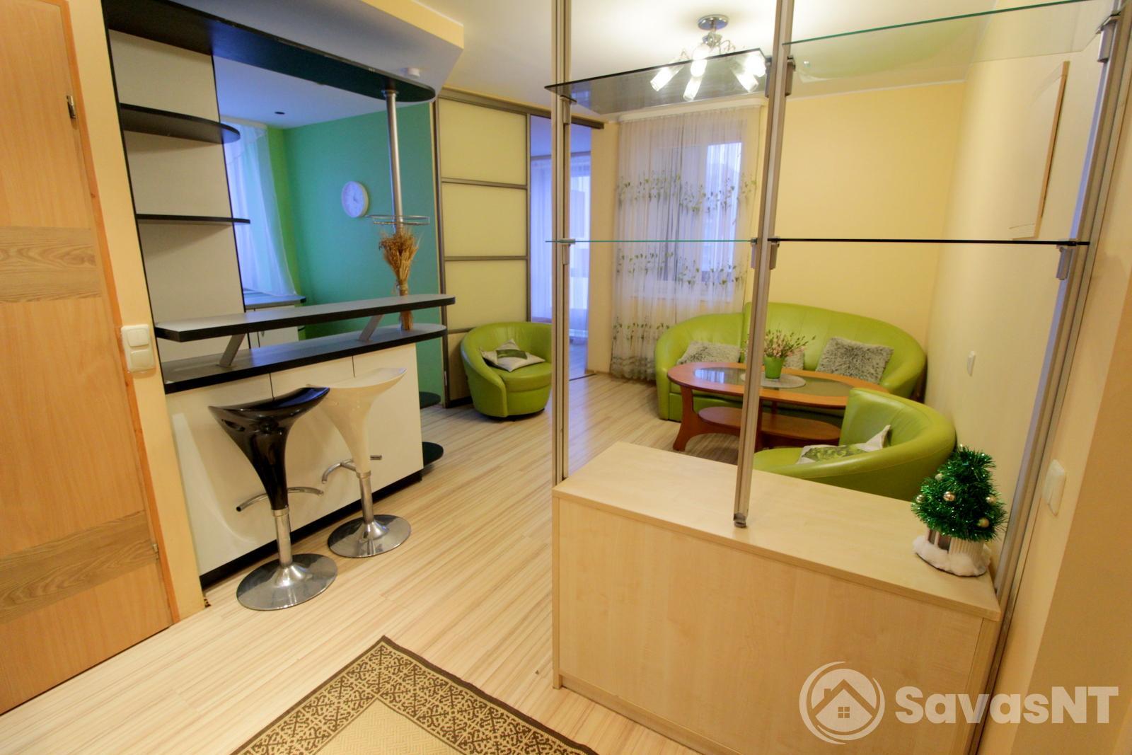 Nuomojamas 1 kambario 35,91 kv.m. butas Pašilaičiuose Perkūnkiemio g su SANDĖLIUKU