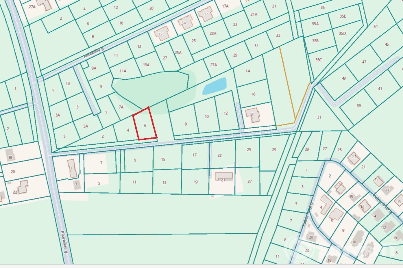 Vilniaus r. sav., Avižienių sen., Pikutiškių k., Vilkų g. 10,5 arų NAMŲ VALDOS sklypas.