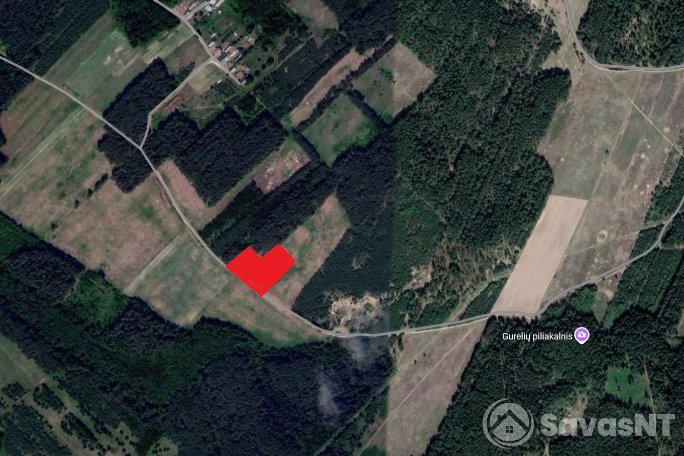 Vilniaus r.savivaldybėje.,Rukainių sen., Padvarininkų kaime parduodamas 1 ha Žemės ūkio sklypas  sklypas.